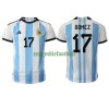 Maillot de Supporter Argentine Alejandro Gomez 17 Domicile Coupe du Monde 2022 Pour Homme